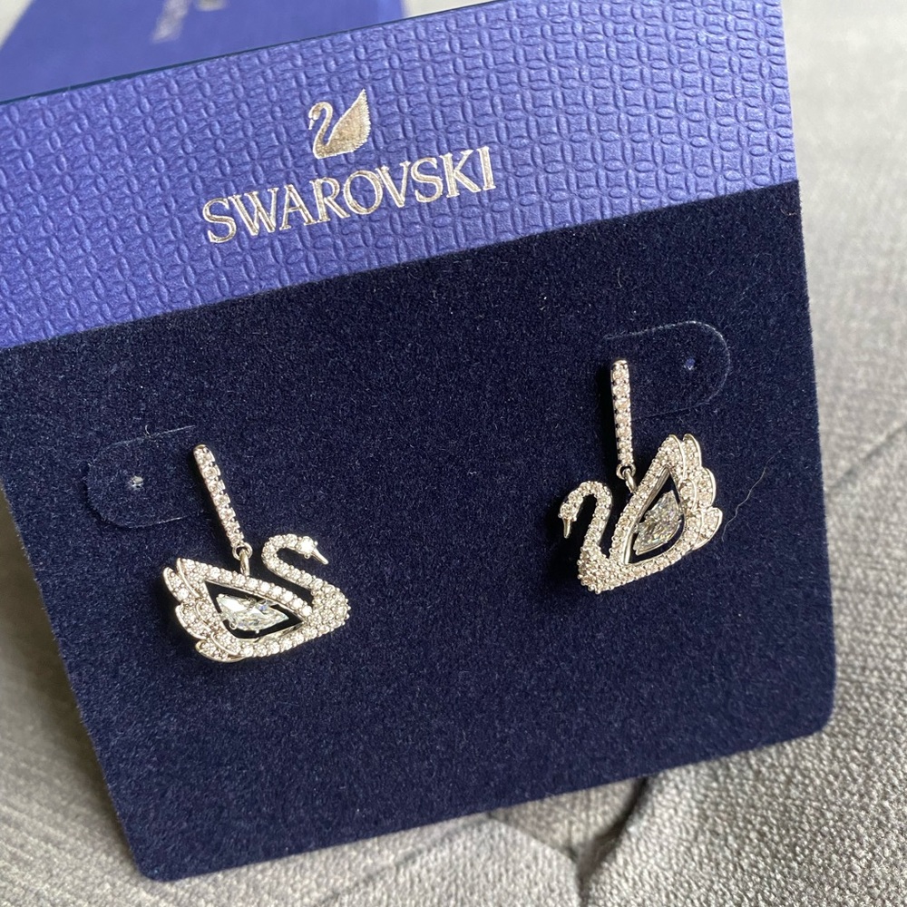 Swarovski Dancing Swan Earrings